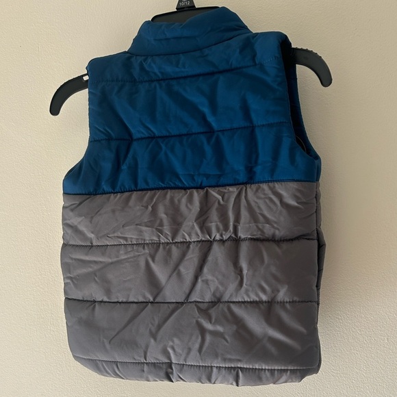 Puma Kids' Teal and Gray Puffer Vest - Picture 4 of 8